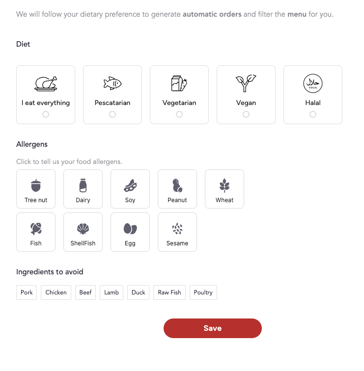 Algorithm Sydney Menu Menu & Ordering